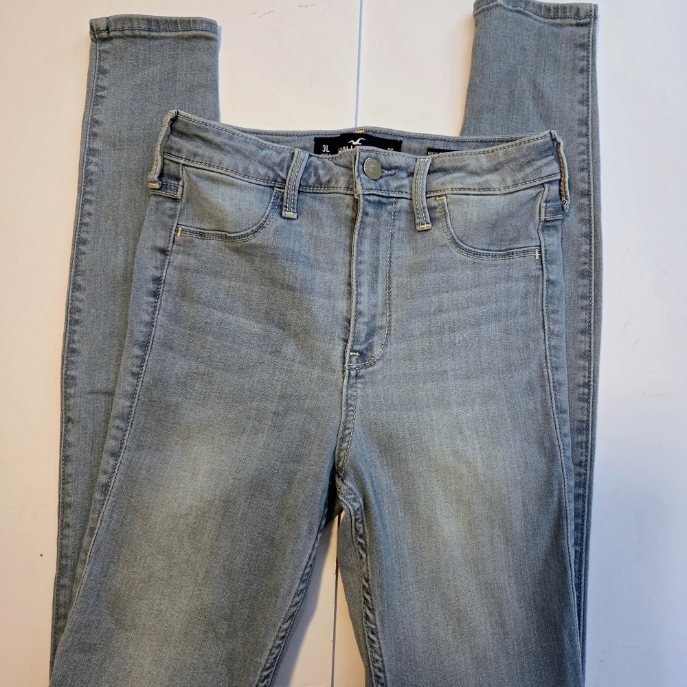 Hollister Women's Denim Skinny Jeans - Light Blue